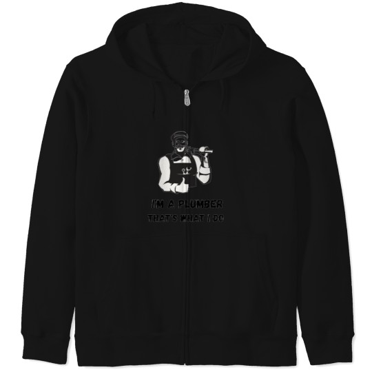 Discover plumber near me Zip Hoodies