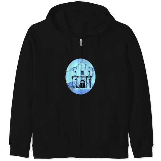 Discover The Alamo, San Antonio, Texas Active(1) Zip Hoodies