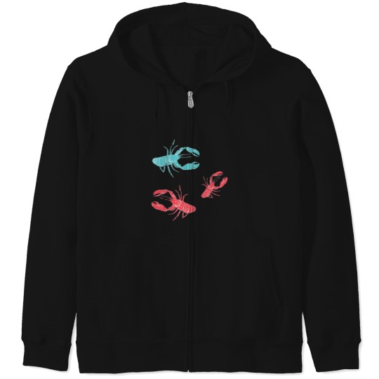 Discover Lobsters Crustacean Core Zip Hoodies