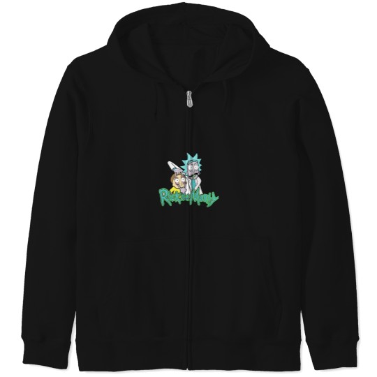 Discover Rick and Rickandmorty Anime Zip Hoodies