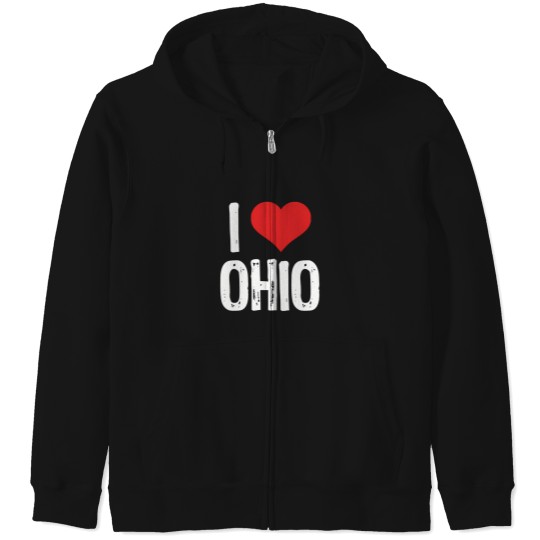 Discover I-Love-Ohio T-Shirt Zip Hoodies