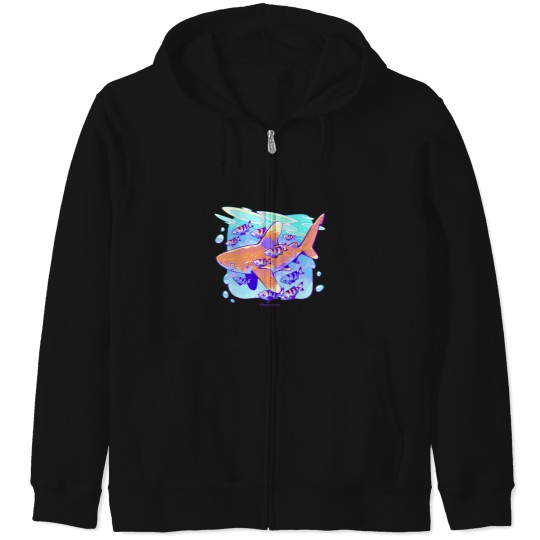 Discover Oceanic Whitetip Anatomy Sunaookami Shiroko Blue Archive Sticker Zip Hoodies