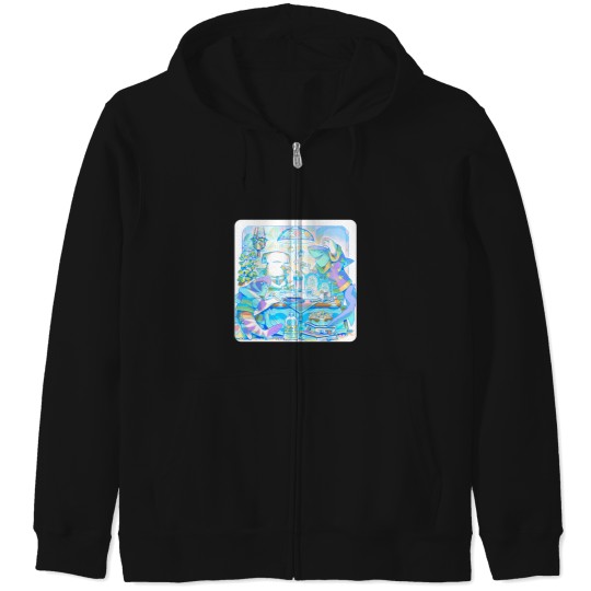 Discover Nerd Shark Sunaookami Shiroko Blue Archive Sticker Zip Hoodies