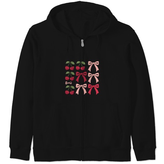 Discover Bows And Cherries skeleton bike160png Zip Hoodies