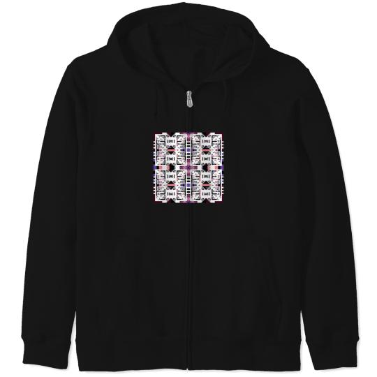 Discover The Modern Abstract Design In Fabric Seamless Pattern Zip Hoodies
