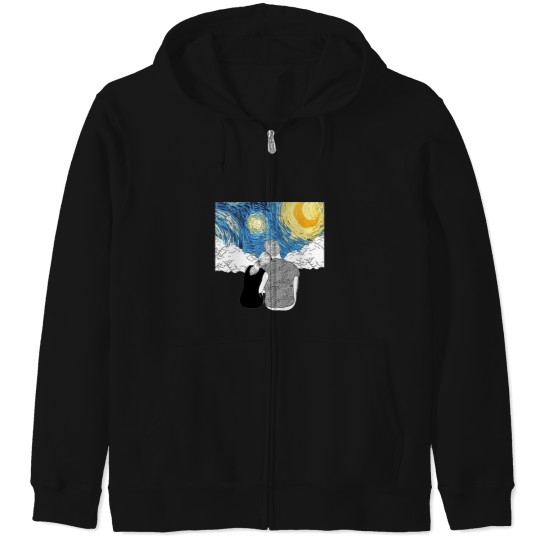 Discover Love-In-A-Starry-Night-Van-GoghFunny-Gift-For-Van-Gogh-Lovers-And-Fine-Art-Lovers Zip Hoodies