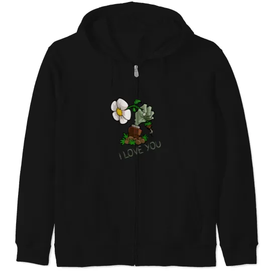 Discover Plants vs Zombies -I Love You t tt Zip Hoodies