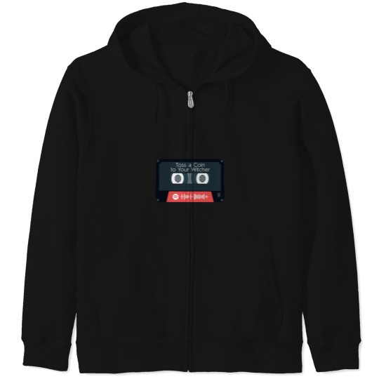 Discover toss a coin to your witcher cassette tape Zip Hoodies