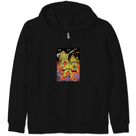 Discover Turtle heroes teenage painting vintage Zip Hoodies