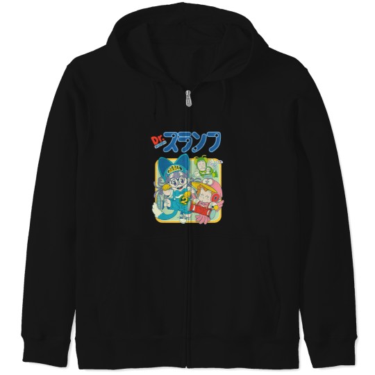 Discover Arale Dr.Slump Zip Hoodies