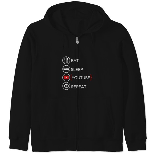 Discover Video Blogger Vlogger Like Subscribe Podcaster Zip Hoodies