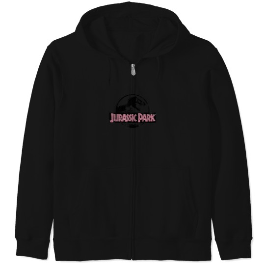 Discover Distressed Logo Pink Type T-Shirt Zip Hoodies