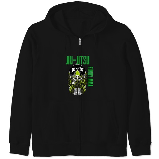 Discover Jiu-Jitsu Alien Astronaut Chill Mma Grapple Muay Thai Zip Hoodies