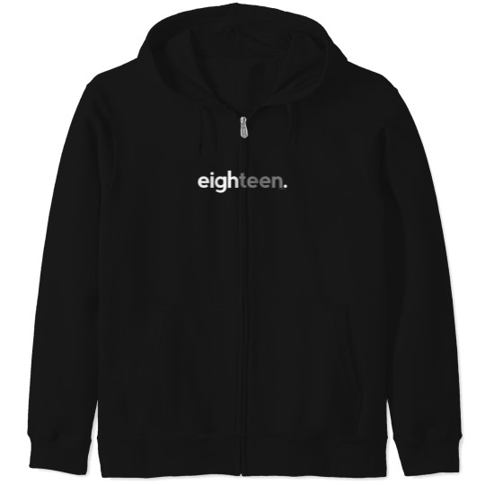 Discover 18Th-Birthday-For-Boys-Eighteen-Him-Age-18-Year-Party-Teen-T-Shirt Zip Hoodies
