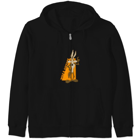 Discover Looney Tunes Wile E Coyote Orange Hue Portrait Zip Hoodies