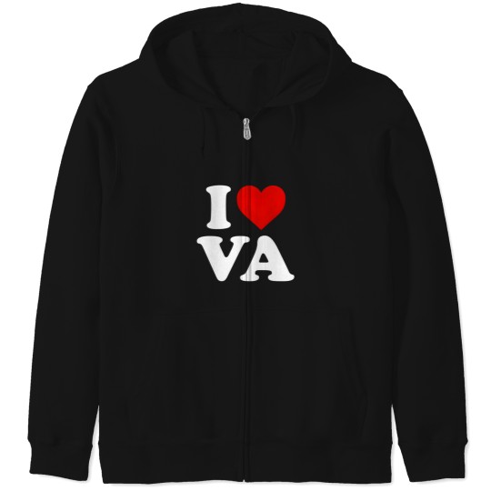 Discover I Love Va He Virginia Family Chrismast Present Gift Zip Hoodies