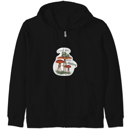 Discover You’re ribbiting! Zip Hoodies