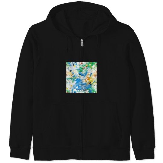 Discover Paint Splatter 6 Zip Hoodies