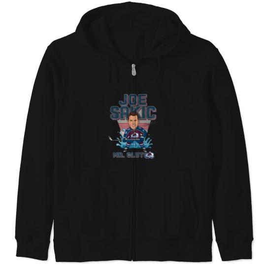 Discover joe sakic cartoon.png Zip Hoodies