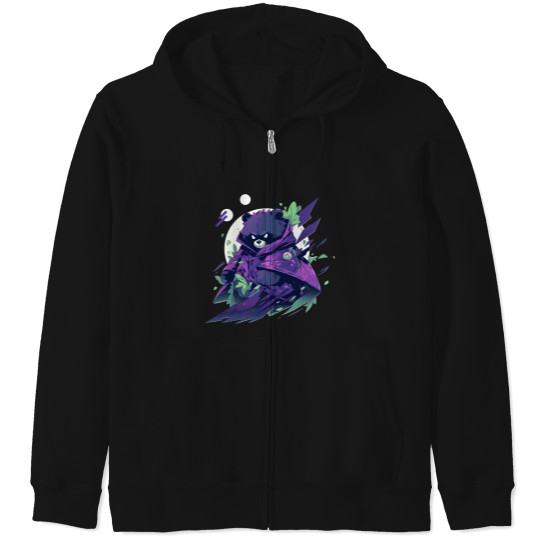 Discover zen bear tshirt Zip Hoodies