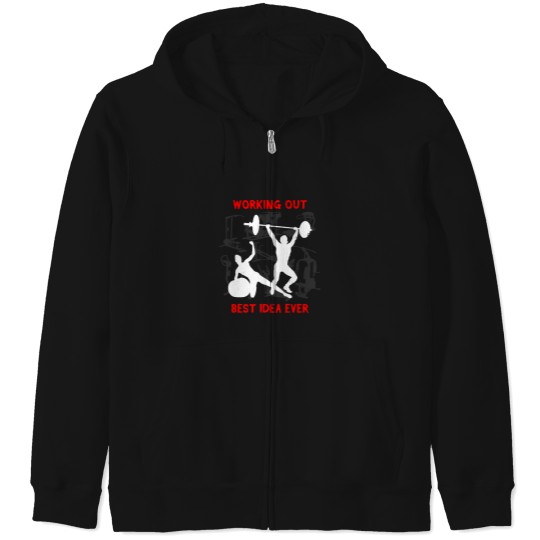 Discover Working out the best idea ever Once You See Results it Becomes An Addiction(1) Zip Hoodies