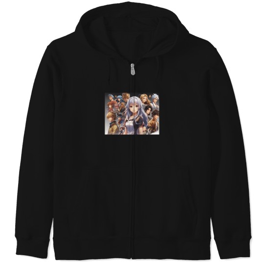 Discover Anime Character Designed Zip Hoodies