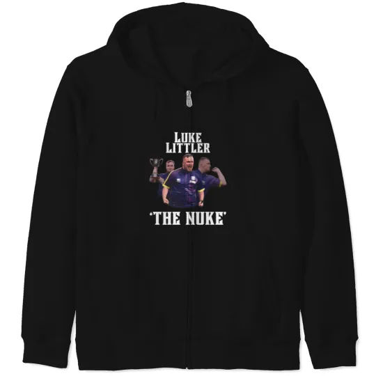 Discover Luke Littler "The Nuke" T-Shirt Zip Hoodies