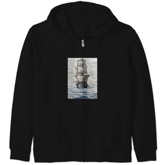 Discover HMS Terror Watercolor Zip Hoodies