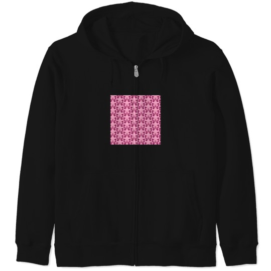 Discover 3510-Pink-Butterfly T-Shirt Zip Hoodies