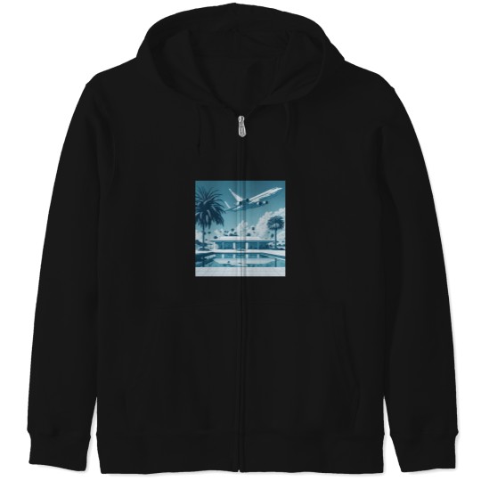 Discover hiroshi nagai plane Zip Hoodies