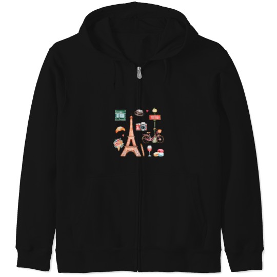 Discover Welcome-To-Paris T-Shirt Zip Hoodies