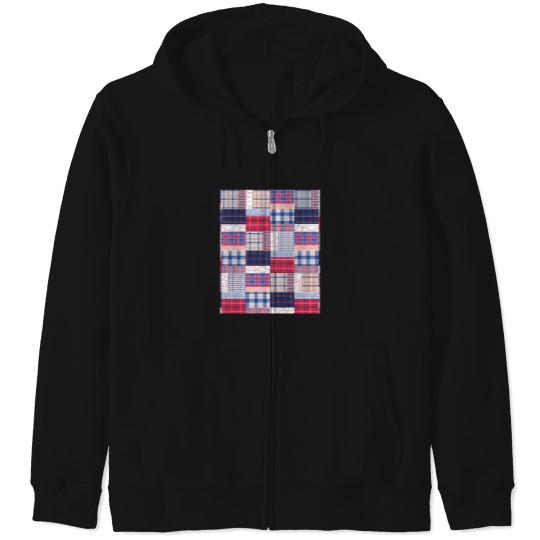 Discover Baseball-Patchwork-Graphic-T-Shirt Zip Hoodies