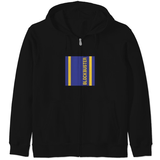 Discover Blockbuster-Video-90S-Vhs-Rental-Store-Merchandise-Blue-Yellow T-Shirt Zip Hoodies