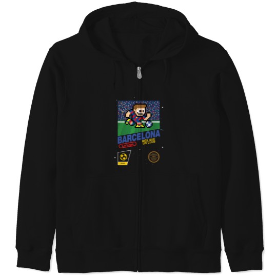 Discover Fc-Barcelona-V2--(8-Bit-Football--Soccer-Videogame-Cart) T-Shirt Zip Hoodies