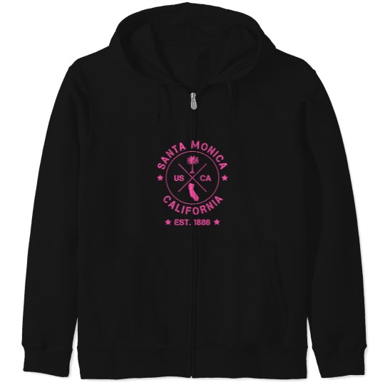 Discover Santa-Monica-California-Usa-Los-Angeles-Baywatch T-Shirt Zip Hoodies