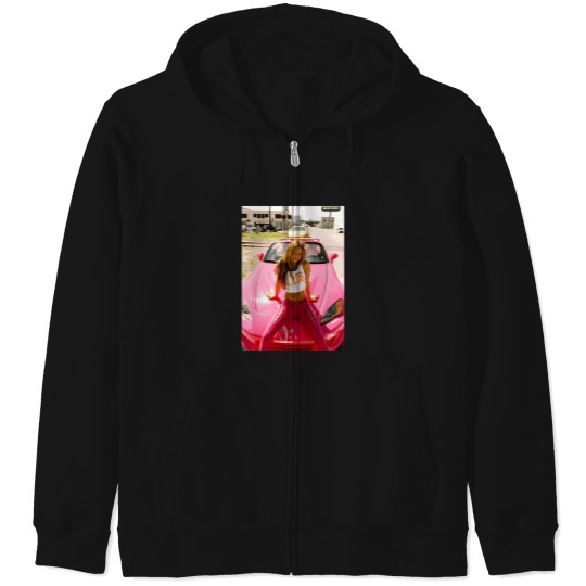 Discover Devon-Aoki-Pink-Race-Car T-Shirt Zip Hoodies