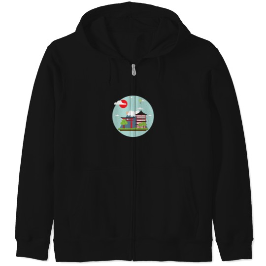 Discover Japan-- T-Shirt Zip Hoodies