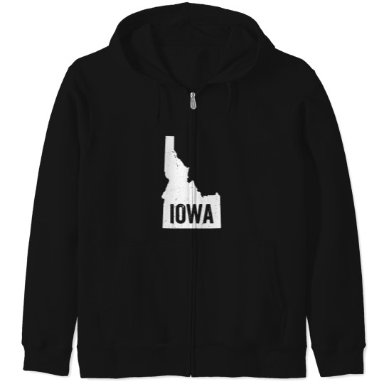 Discover Idaho-Iowa-Funny-Geography-Mix-Up-T-Shirt Zip Hoodies