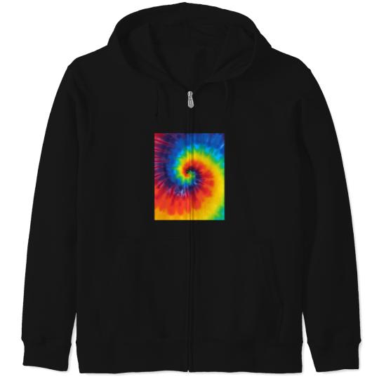 Discover Tie-Dye-Swirl-Rainbow T-Shirt Zip Hoodies