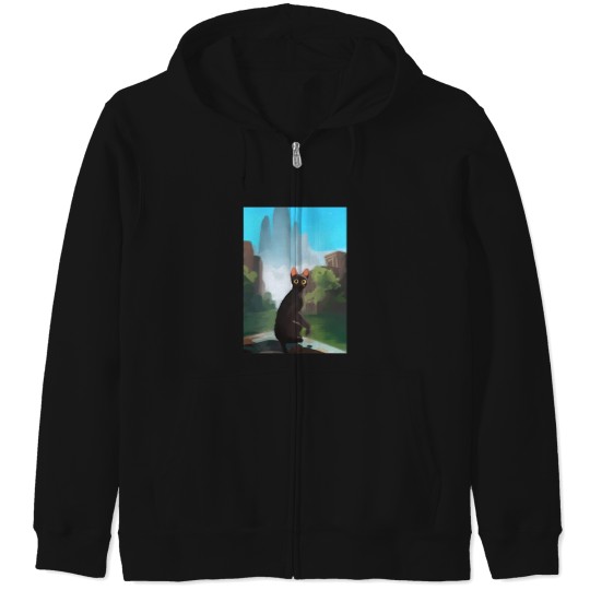 Discover Flow Cat Static red  Celica T23 7gen Zip Hoodies