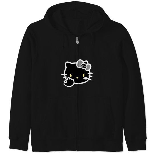 Discover kitty funny Zip Hoodies