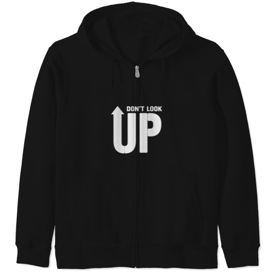 Discover Don_t look up designwhite Long Zip Hoodies