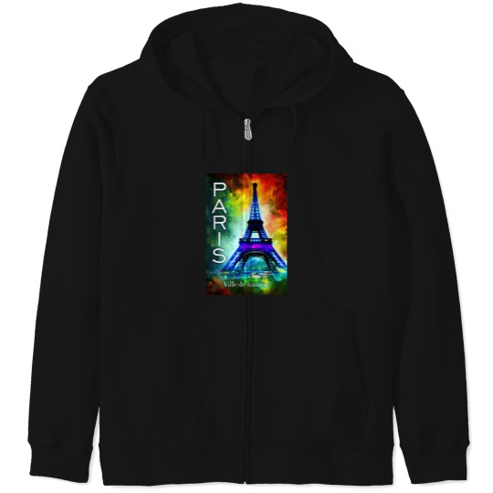 Discover Paris City Of Light No2 T-Shirt Zip Hoodies
