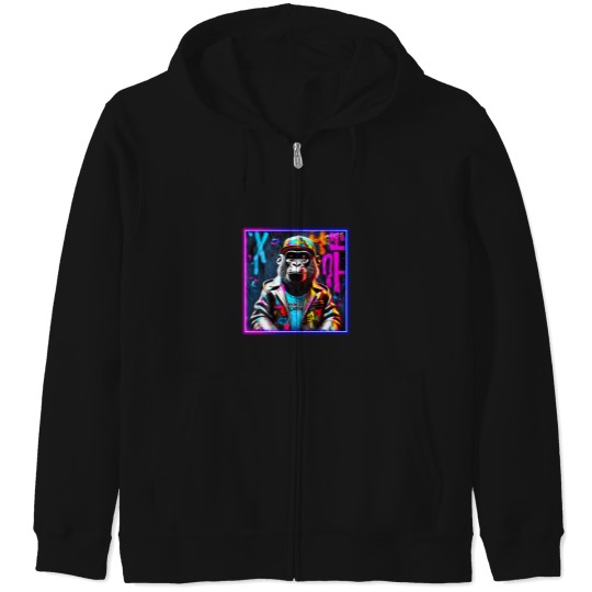 Discover Graffiti Style Baby Gorilla (1) T-Shirt Zip Hoodies