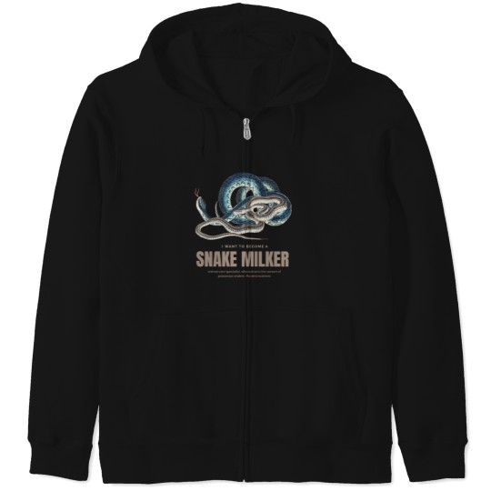Discover Snake Milker Science Careers I  Love Reptiles Baseball  Sleeve T-Shirt Zip Hoodies