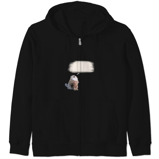 Discover 1282 Smudge Kitty. Label Your Stuff Meooooooow Active T-Shirt Zip Hoodies