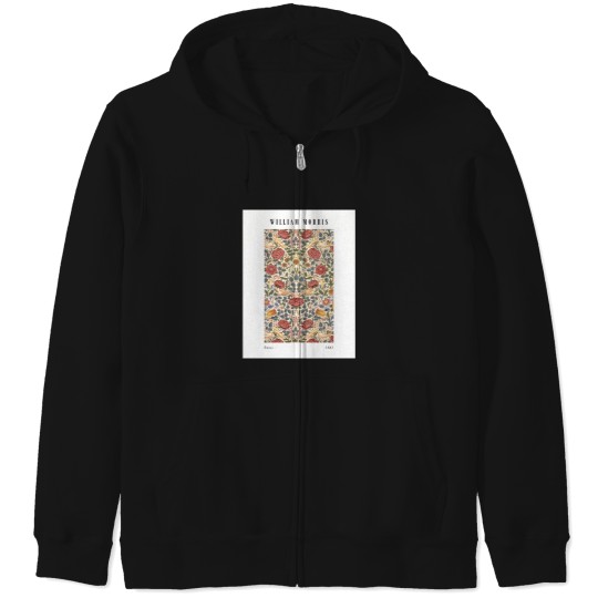 Discover William Morris - Roses (1883) - Wallpaper Design Simple minds Zip Hoodies