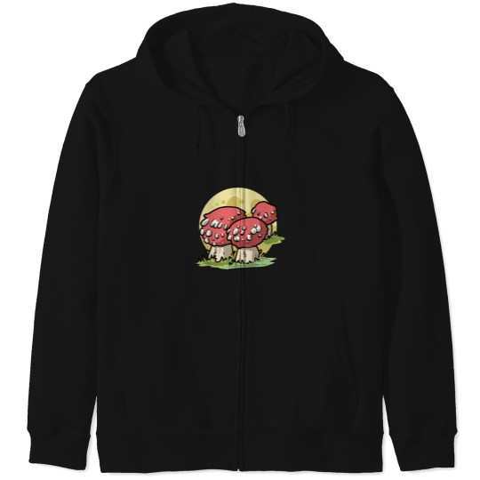 Discover Fancy Mushroom Zip Hoodies