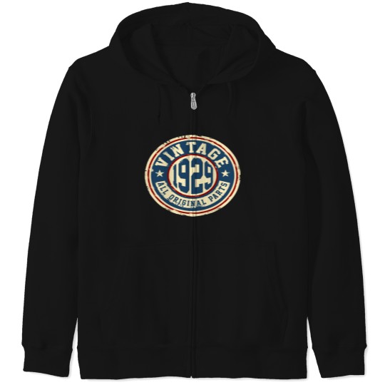 Discover Vintage 1929 All Original Parts Zip Hoodies