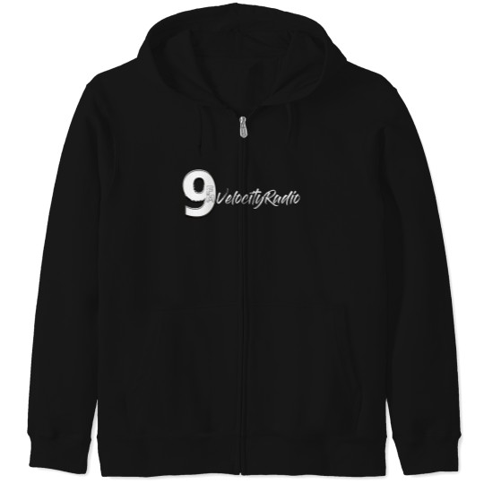 Discover White 9FM Radio Zip Hoodies